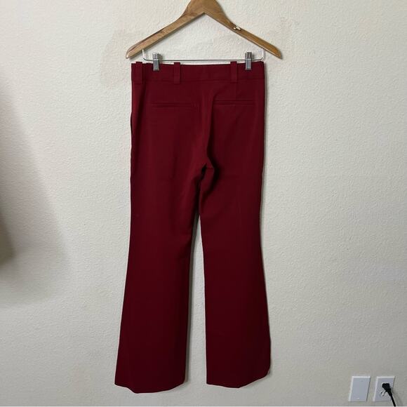 ALC Lawrence Burgundy Wide Leg Trouser Pants Womens Size 4 - Picture 5 of 7